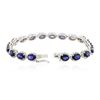 Image 3 : 14KT White Gold 13.49 ctw Sapphire and Diamond Bracelet