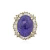 Image 1 : 14KT Yellow Gold 19.51 ctw Tanzanite and Diamond Ring
