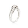 Image 3 : 14KT White Gold 0.61 ctw Diamond Engagement Ring