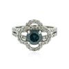 Image 1 : 14KT White Gold 1.63 ctw Blue Diamond Ring