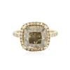 Image 1 : 14KT Yellow Gold 7.66 ctw Fancy Brown Diamond Ring