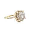Image 2 : 14KT Yellow Gold 7.66 ctw Fancy Brown Diamond Ring