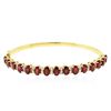 Image 1 : 14KT Yellow Gold 7.95 ctw Rubies and Diamond Bangle Bracelet
