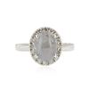 Image 1 : 18KT White Gold 3.00 ctw Star Sapphire and Diamond Ring