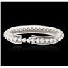 Image 2 : 14KT White Gold 7.60 ctw Diamond Tennis  Bracelet