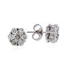 Image 2 : 14KT White Gold 1.03 ctw Diamond Earrings