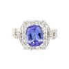 Image 1 : 14KT White Gold 2.38 ctw Tanzanite and Diamond Ring