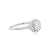 Image 2 : 14KT White Gold EGL INT Certified 1.30 ctw Diamond Ring