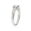 Image 3 : 14KT White Gold 0.86 ctw Diamond Ring