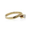 Image 2 : 14KT Yellow Gold 0.25 ctw Diamond Solitaire Ring