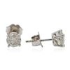 Image 2 : 14KT White Gold 1.04 ctw Diamond Stud Earrings