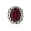 Image 1 : 14KT White Gold 13.51 ctw Ruby and Diamond Ring