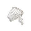 Image 2 : 14KT White Gold 0.58 ctw Diamond Ring