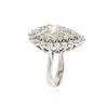 Image 3 : 14KT White Gold 9.34 ctw Diamond Ring