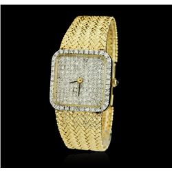 Ladies 14KT Yellow Gold 1.75 ctw Diamond Wristwatch