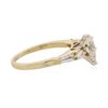 Image 3 : 14KT Yellow Gold 1.17 ctw  Pear Cut Diamond Ring