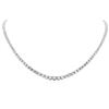Image 1 : 14KT White Gold 8.16 ctw Diamond Necklace