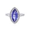 Image 1 : 14KT White Gold 2.61 ctw Tanzanite and Diamond Ring