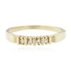 Image 1 : 14KT Yellow Gold 0.03 ctw Diamond Ring