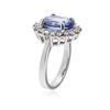 Image 3 : 14KT White Gold 3.87 ctw Tanzanite and Diamond Ring