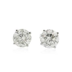 14KT White Gold 3.25 ctw Diamond Earrings