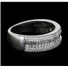 Image 2 : 14KT White Gold 0.91 ctw Diamond Ring