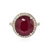 Image 1 : 14KT Yellow Gold 8.59 ctw Ruby and Diamond Ring
