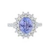 Image 1 : 14KT White Gold 2.81 ctw Tanzanite and Diamond Ring