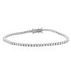 Image 1 : 18KT White Gold 2.34 ctw Diamond Tennis Bracelet