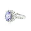 Image 2 : 14KT White Gold 2.81 ctw Tanzanite and Diamond Ring
