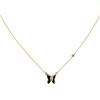 Image 1 : 14KT Yellow Gold 0.03 ctw Diamond Butterfly Necklace