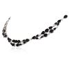 Image 3 : 18KT White Gold 54.57 ctw Sapphire and Diamond Necklace