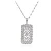 Image 1 : 14KT White Gold 1.43 ctw Diamond Pendant With Chain