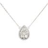 Image 2 : 14KT White Gold 0.85 ctw Diamond Necklace