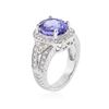 Image 3 : 14KT White Gold 3.72 ctw Tanzanite and Diamond Ring
