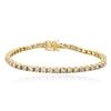Image 1 : 14KT Yellow Gold 5.01 ctw Diamond Tennis Bracelet