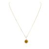 Image 1 : 14KT Yellow Gold 4.04 ctw Quartz and Diamond Pendant With Chain