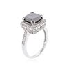 Image 3 : 14KT White Gold 4.10 ctw Black Diamond Ring