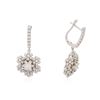 Image 2 : 14KT White Gold 1.90 ctw Diamond Earrings
