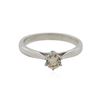 Image 1 : 14KT White Gold 0.36 ctw Round Cut Fancy Brown Diamond Solitaire Ring