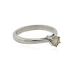 Image 2 : 14KT White Gold 0.36 ctw Round Cut Fancy Brown Diamond Solitaire Ring