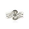 Image 1 : 14KT White Gold 0.85 ctw Diamond Wedding Ring Set
