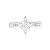 Image 1 : Platinum 0.92 ctw Diamond Ring