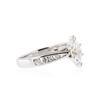 Image 2 : Platinum 0.92 ctw Diamond Ring