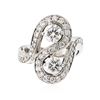 Image 1 : 14KT White Gold 1.58 ctw Diamond Ring