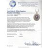 Image 3 : SILVER 49.83 ctw Star Ruby and White Sapphire Pendant With Chain