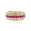 Image 1 : 14KT Yellow Gold 1.00 ctw Ruby and Diamond Ring