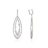 Image 2 : 14KT White Gold 4.66 ctw Diamond Earrings