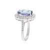 Image 3 : 14KT White Gold 4.44 ctw Tanzanite and Diamond Ring