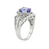 Image 3 : 14KT White Gold 2.98 ctw Tanzanite and Diamond Ring